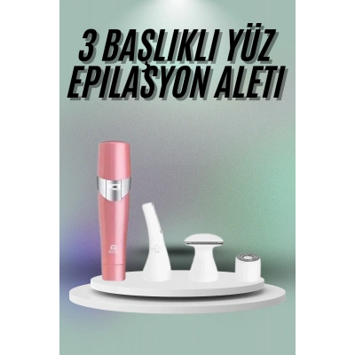 BFS Yüz, Kaş ve Tüm Vücut Epilasyon Aleti3 Başlıklı Epilatör Tüm Cilt Tiplerine Uygun