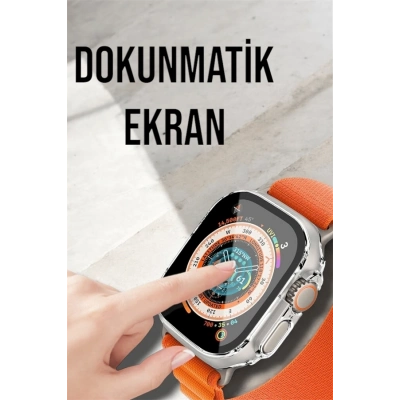ÇOK SATAN Bluetooth Bağlantılı 49MM Dokunmatik Akıllı Saat Sağlık ve Spor Takip Özellikli