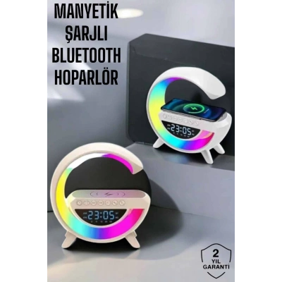 ÇOK SATAN Bluetooth Hoparlör 15W Kablosuz Hızlı Şarj LED Gece Lambası