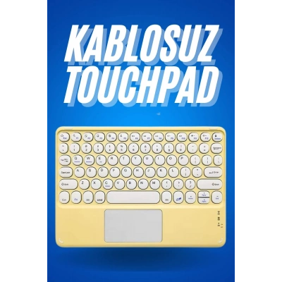 ÇOK SATAN Bluetooth Touchpad Klavye Ultra İnce Taşınabilir Q Klavye
