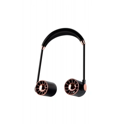 Boyunluk Fan Hava Soğutucu Vantilatör Boyuna Asmalı Şarjlı 3 Kademeli Mini Klima Siyah