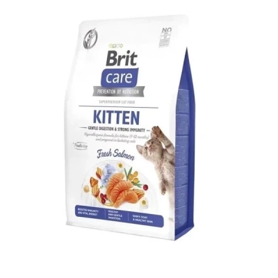 ÇOK SATAN Brit Care Gentle Digestion & Strong Immunity Tahılsız Somonlu Yavru Kedi Maması 7 Kg