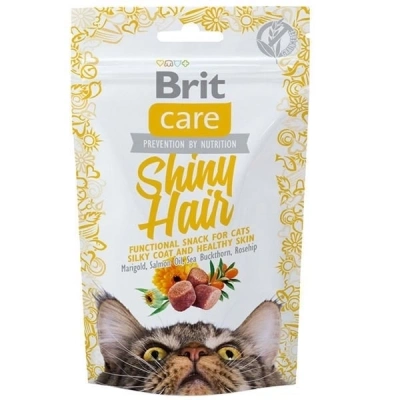 ÇOK SATAN Brit Care Shiny Hair Kedi Bisküvisi 50 Gr