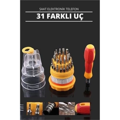 ÇOK SATAN BX 30 Uçlu Tornavida Seti - Saat Tornavidası - Telefon Tamir Tornavidası Dayanıklı ve Taşınabilir