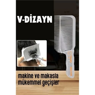 ÇOK SATAN BX Kuaför Berber V Dizayn Kavisli Kontur Kesim Tarağı