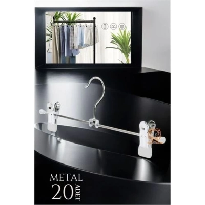 ÇOK SATAN BX Metal Etek Pantolon Askısı - Mandallı Etek Askısı Pantolon Askısı 20 Adet