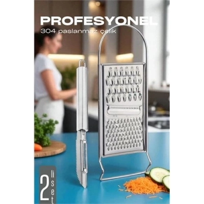 ÇOK SATAN BX Rende Soyacak Seti - Sebze Oyacağı - Profesyonel Çelik 2 li set
