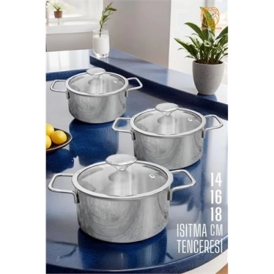 ÇOK SATAN BX Tencere Seti P.Çelik  6 Parça