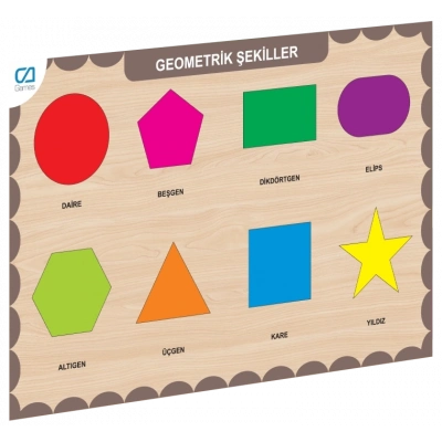 ÇOK SATAN CAAHS-3204 CA GAMES AHŞAP GEOMETRİK ŞEKİLLER BUL-TAK