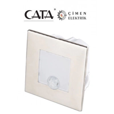 ÇOK SATAN CATA CT 5183 1.5 W Radar Sensörlü Kare Koridor Aydınlatması 3200K Günışığı