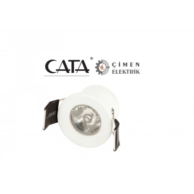 ÇOK SATAN CATA CT 5270 1.5W Yıldız Led Spot Beyaz Kasa 6400K Beyaz Işık