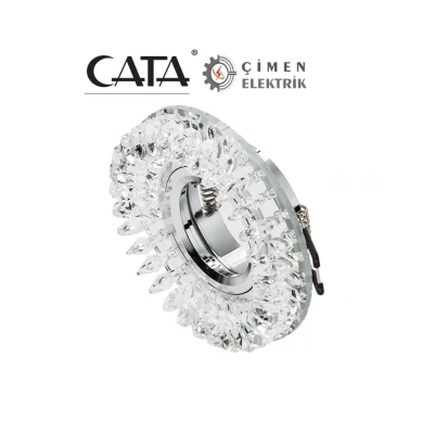 ÇOK SATAN CATA CT 6569 Menekşe Kristal Cam Spot Kasası