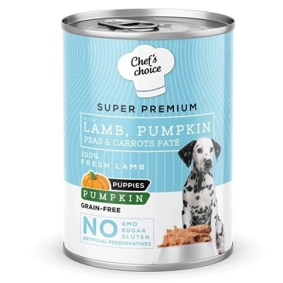 ÇOK SATAN Chefs Choice Kıyılmış Kuzu Etli ve Balkabaklı Yavru Köpek Konservesi 400 Gr
