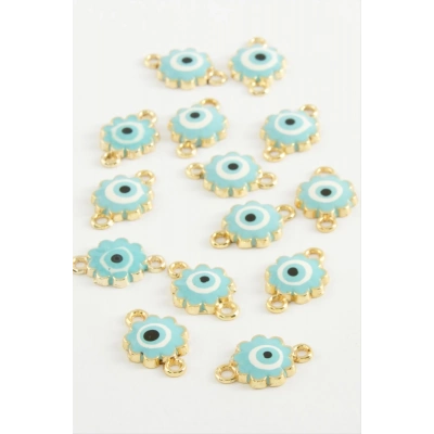 ÇOK SATAN Çiçek Çift Kulplu Mineli Bileklik ve Kolye Ucu Aparatı 1 Adet