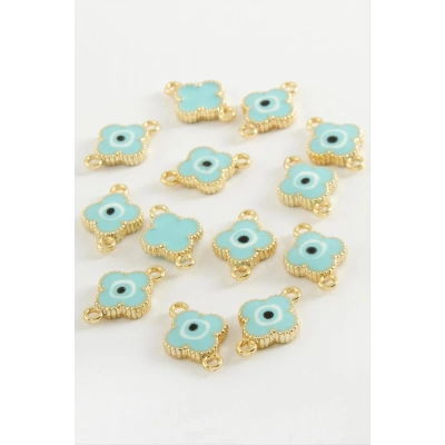 ÇOK SATAN Çiçek Çift Kulplu Mineli Bileklik ve Kolye Ucu Aparatı 1 Adet