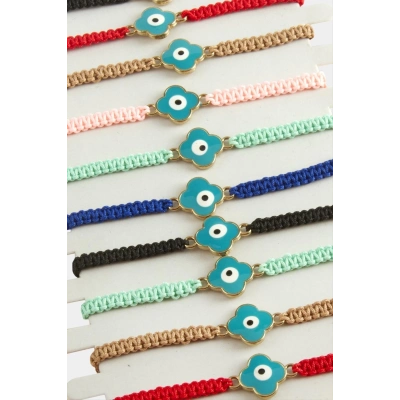 ÇOK SATAN Çiçek Nazar Makrome Örgülü Bileklik