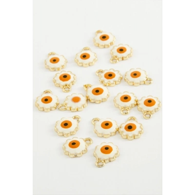 ÇOK SATAN Çiçek Nazar Tek Kulplu Mineli Bileklik ve Kolye Ucu Aparatı 1 Adet