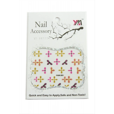 ÇOK SATAN Çiçek Tırnak Aksesuarı Tattoo Sticker