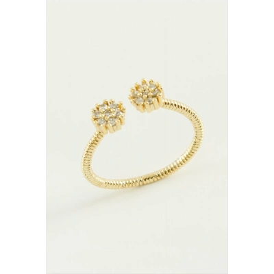 ÇOK SATAN Çiçek Zirkon Taşlı Yüzük