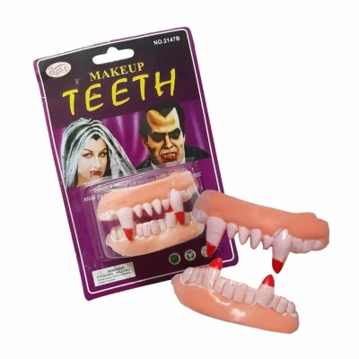 ÇOK SATAN Çift Damak Yumuşak Vampir Dişleri 1 Çift