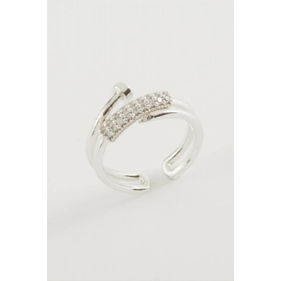 ÇOK SATAN Çivi Zirkon Taşlı Yüzük