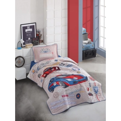 ÇOK SATAN Clasy Tek Kişilik Yatak Örtüsü Garage