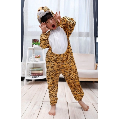 ÇOK SATAN Çocuk Kaplan Kostumu - Aslan Kostümü 2-3 Yaş 80 cm
