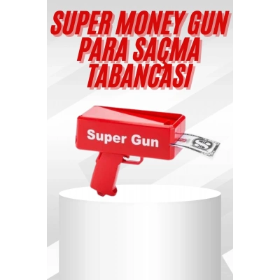 ÇOK SATAN Çocuklara Özel Eğlenceli Para Saçma Makinası Parti Oyuncağı Kırmızı