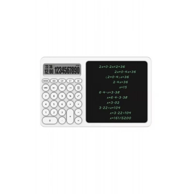 ÇOK SATAN Çok Amaçlı Digital Hesap Makinesi Lcd Ekran Yazma Tableti Ofis Okul İçin Silinebilir El Yazısı Not Defteri