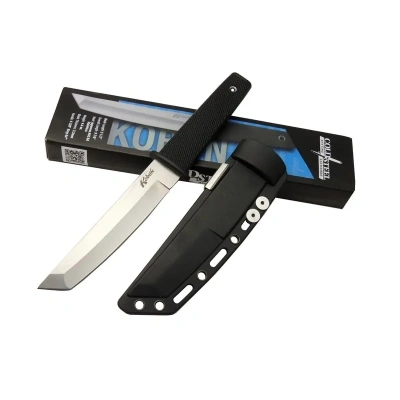 ÇOK SATAN Cold Steel AUS 8A Kobun Tanto Outdoor / Av Bıçağı 25cm - Kılıflı, Kutulu, Siyah Plastik Sap