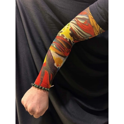 ÇOK SATAN Çorap Dövme Giyilebilir Kol Bacak Dövmesi Likralı 2 Adet Model 25