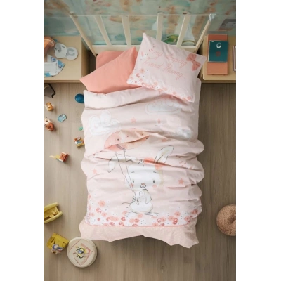 ÇOK SATAN Cotton Box Bebek Nevresim Takımı Rapeti Somon