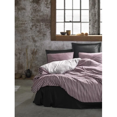 ÇOK SATAN Cotton Box Çift Kişilik Bambu Saten Nevresim Takımı Bordo