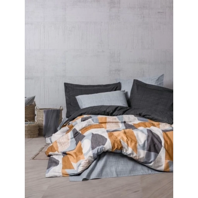 ÇOK SATAN Cotton Box Modern Çift Kişilik Nevresim Takımı Giorno Gri