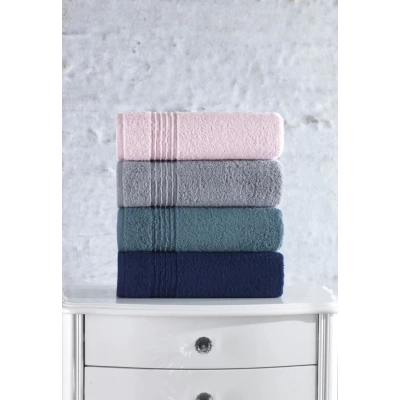 ÇOK SATAN Cotton Box Plump 50x90 4lü Havlu Seti Gri Lacivert Pembe Mavi