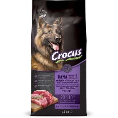 ÇOK SATAN Crocus Adult Biftekli ve Pirinçli Yetişkin Köpek Maması 15 Kg
