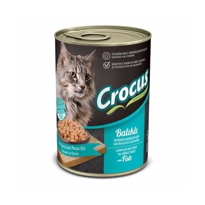 ÇOK SATAN Crocus Balıklı Yetişkin Kedi Yaş Maması 400 Gr
