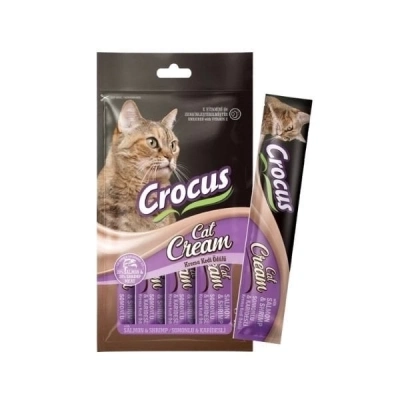 ÇOK SATAN Crocus Somonlu ve Karidesli Sıvı Kedi Ödül Maması 15 Gr 4 Adet