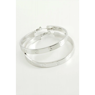 ÇOK SATAN Crt Halka Küpe 4,5 cm