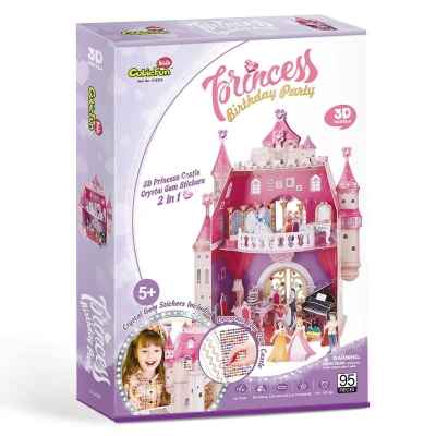 ÇOK SATAN CubicFun Prenses Doğumgünü Şatosu 3D Puzzle - CUB/E1622H