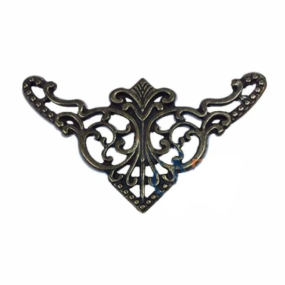 ÇOK SATAN Dekoratif Köşe Süsü, Köşelik - Büyük, 31x55mm, Antik, 100 Adet