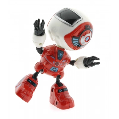 ÇOK SATAN Dekoratif Sesli Işıklı Mini Sevimli Kırmızı Robot
