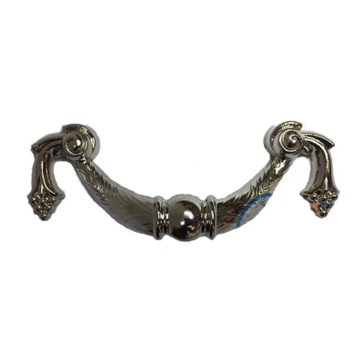 ÇOK SATAN Dekoratif Zamak Üzümlü Kulp - 64mm, Nikel, 1 Adet