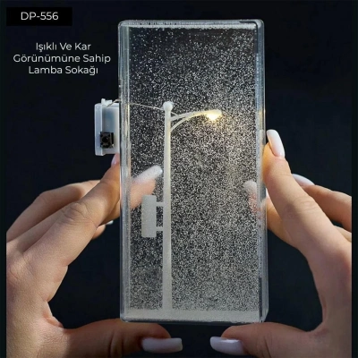 ÇOK SATAN Dempower Işıklı Ve Kar Görünümlü Sokak Lambası Küre