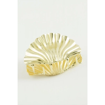 ÇOK SATAN Deniz Kabuğu Şekilli Metal Mandal Toka 7 cm