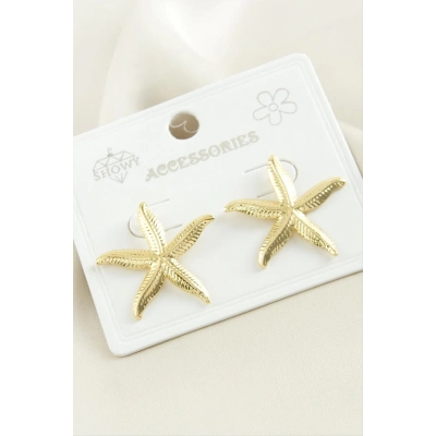 ÇOK SATAN Deniz Yıldızı Metal Küpe