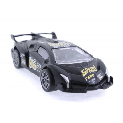 ÇOK SATAN Die Cast Çek Bırak Metal Siyah Yarış Arabası 86