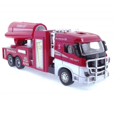 ÇOK SATAN Die Cast Model Çek Bırak Turbo Jet İtfaiye Kamyonu