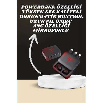 ÇOK SATAN Dijital Göstergeli Powerbank Kablosuz Kulaklık ve 7 Kordonlu Yeni Nesil Akıllı Saat Dokunmatik Kontrol