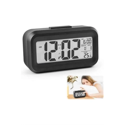 ÇOK SATAN Dijital Işıklı Alarmlı Çalışma Masası Ekran Pilli Çalar Saat